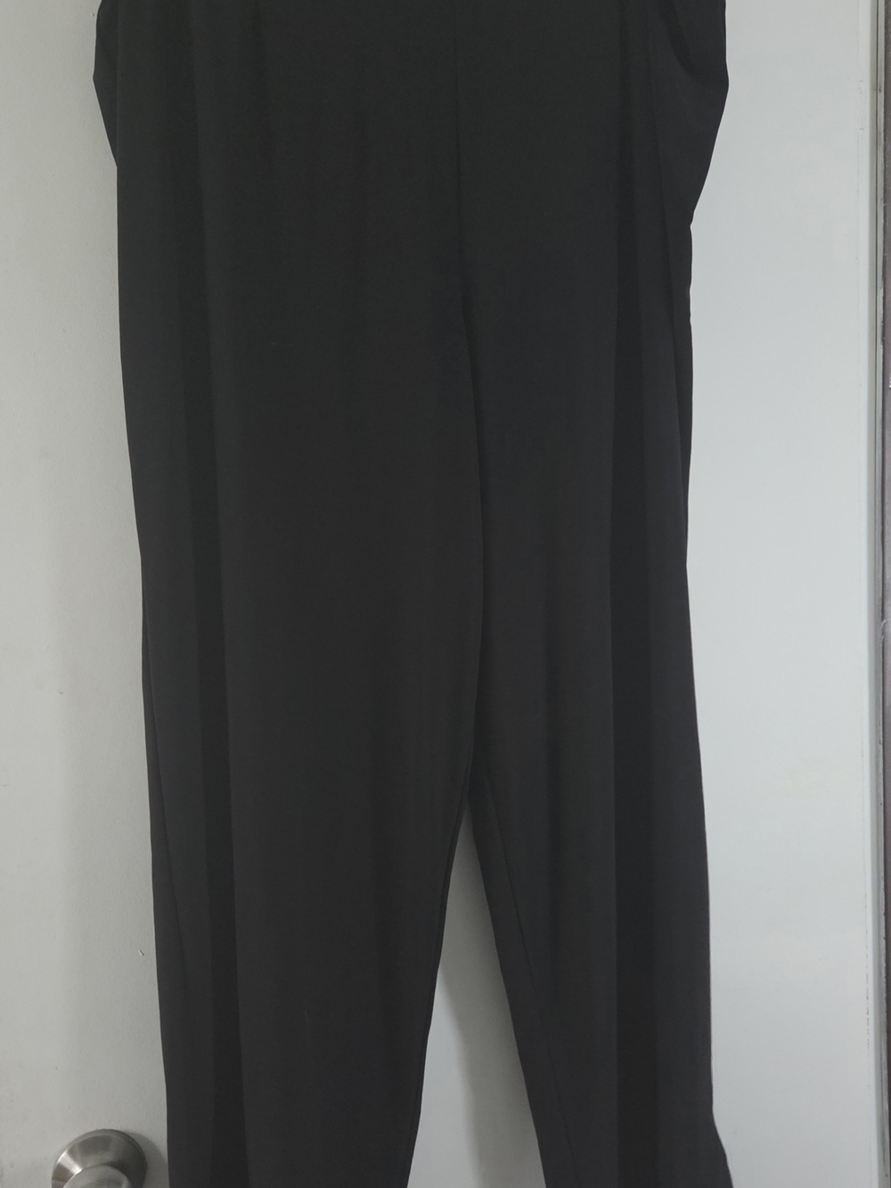 Versatile Black Women's Straight-Leg Trousers